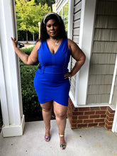 Load image into Gallery viewer, Business Blues Dress - Aronda Company