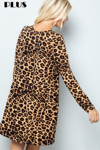 Animal Print Swing Dress