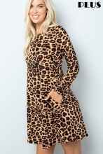 Load image into Gallery viewer, Animal Print Swing Dress
