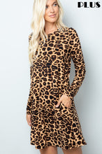 Load image into Gallery viewer, Animal Print Swing Dress
