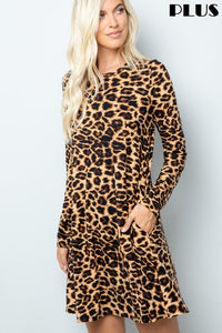 Animal Print Swing Dress