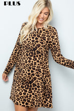 Load image into Gallery viewer, Animal Print Swing Dress
