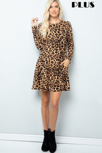 Animal Print Swing Dress