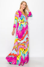 Load image into Gallery viewer, Pink Marble Maxi Dress
